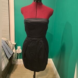 French Connection UK Black Strapless Dress, Size 4